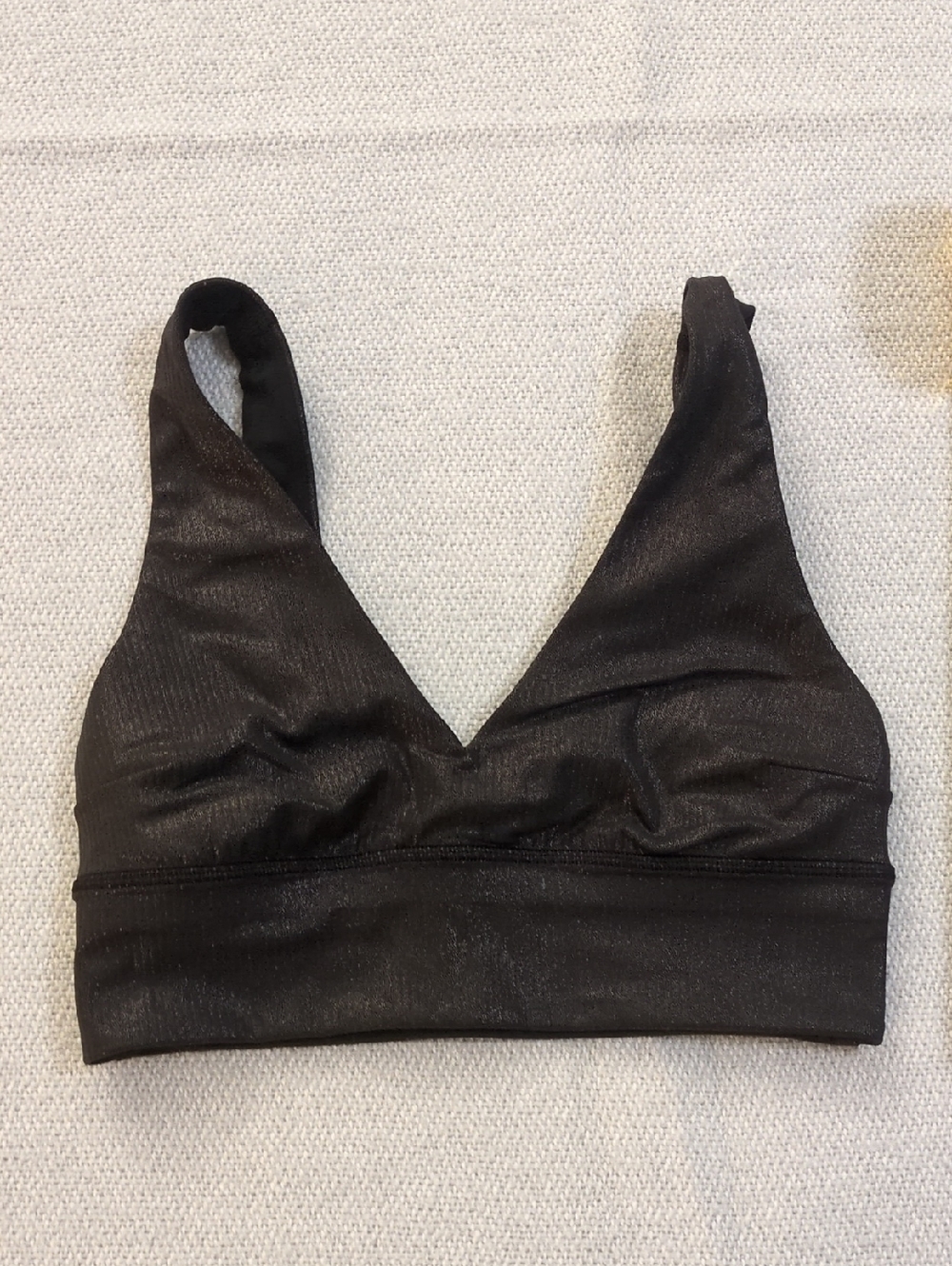 lululemon athletica Black V-Neck Light Support Bralette